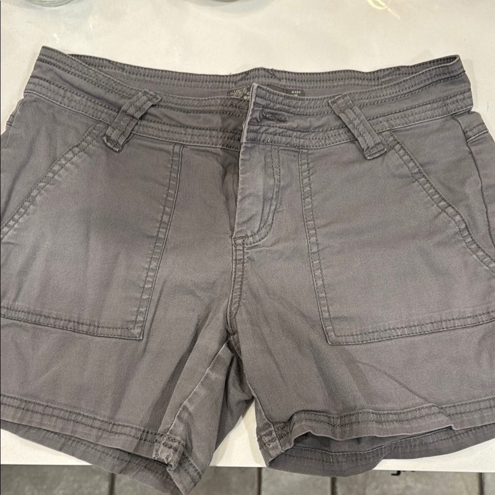 Prana Gray Cargo Shorts - 5" inseam